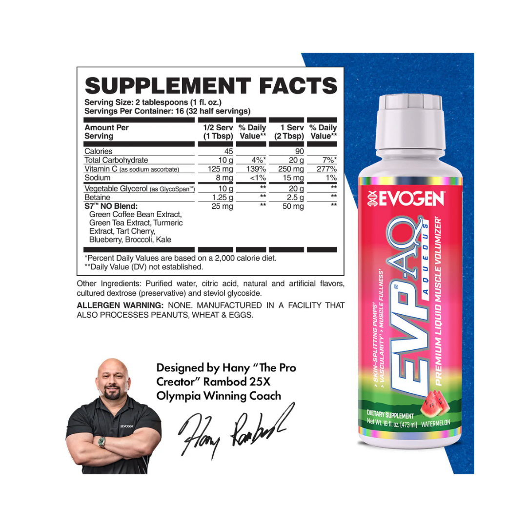 Evogen Nutrition EVP AQ Watermelon 32 Servings
