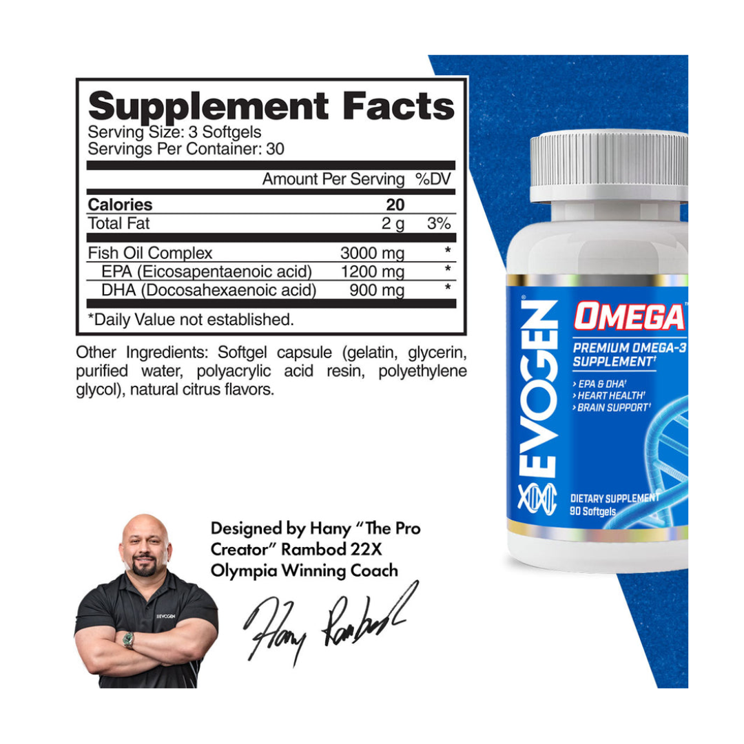 Evogen Nutrition Omega 3 90 Softgels