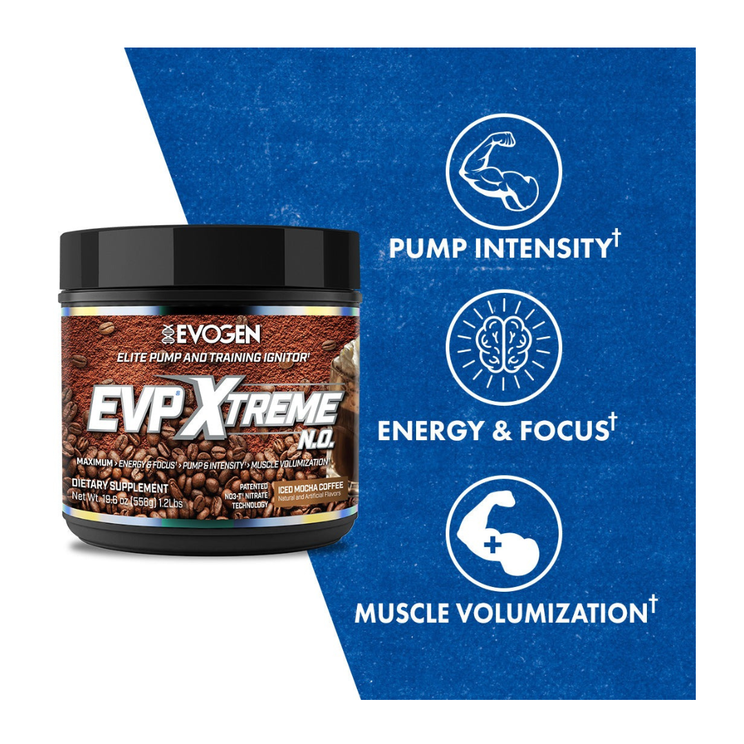 EVOGEN EVP XTREME N.O. - ICED MOCHA COFFEE- 1.2LBS