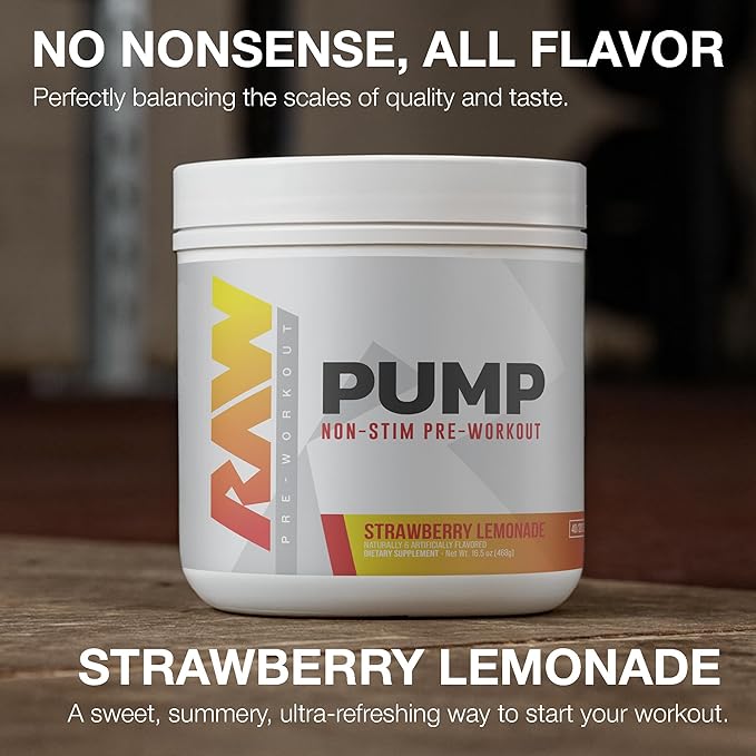 RAW PUMP STRAWBERRY LEMONADE 470GM