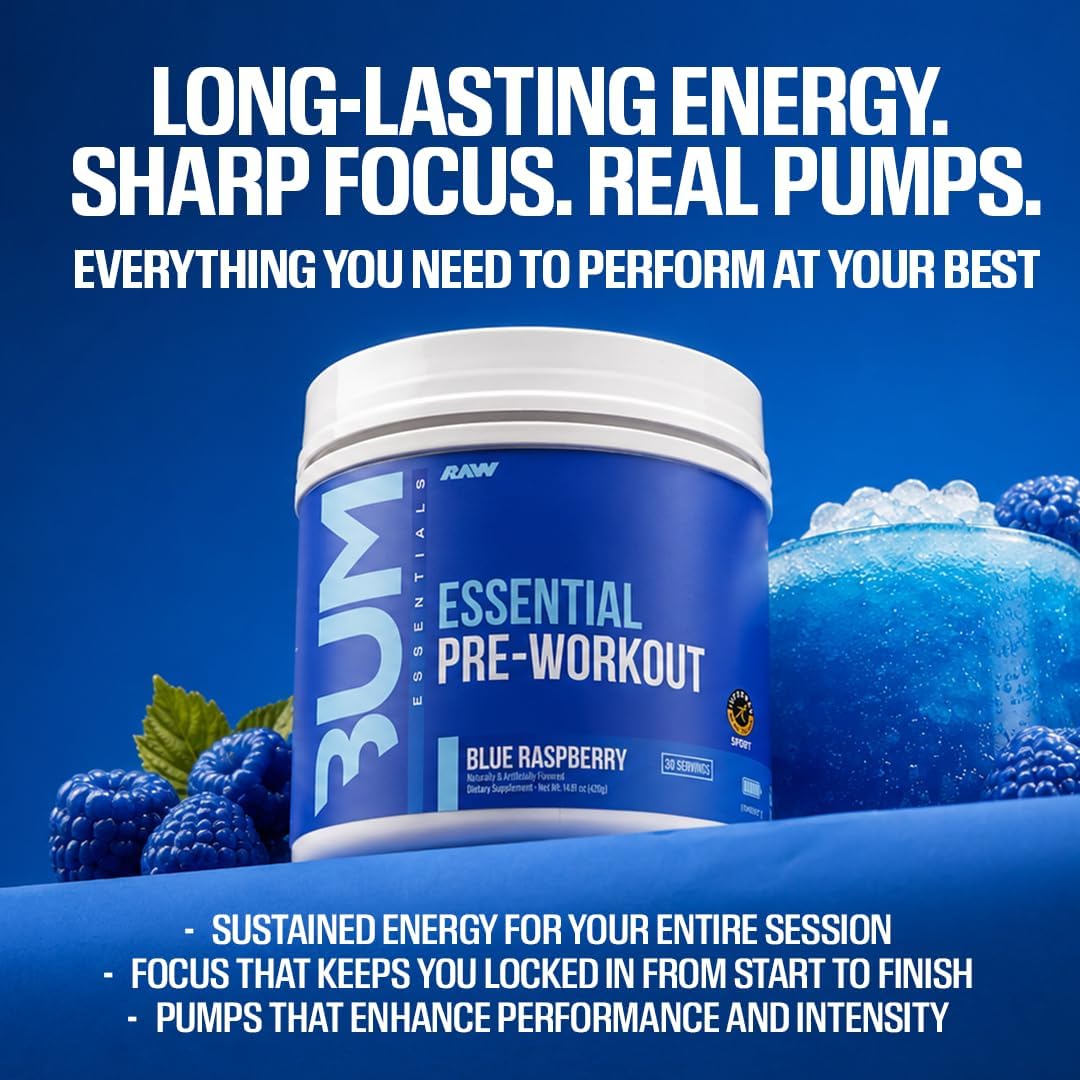 RAW BUM THUPER PUMP THAVAGE PRE WORKOUT BLUE RASPBERRY 516GM