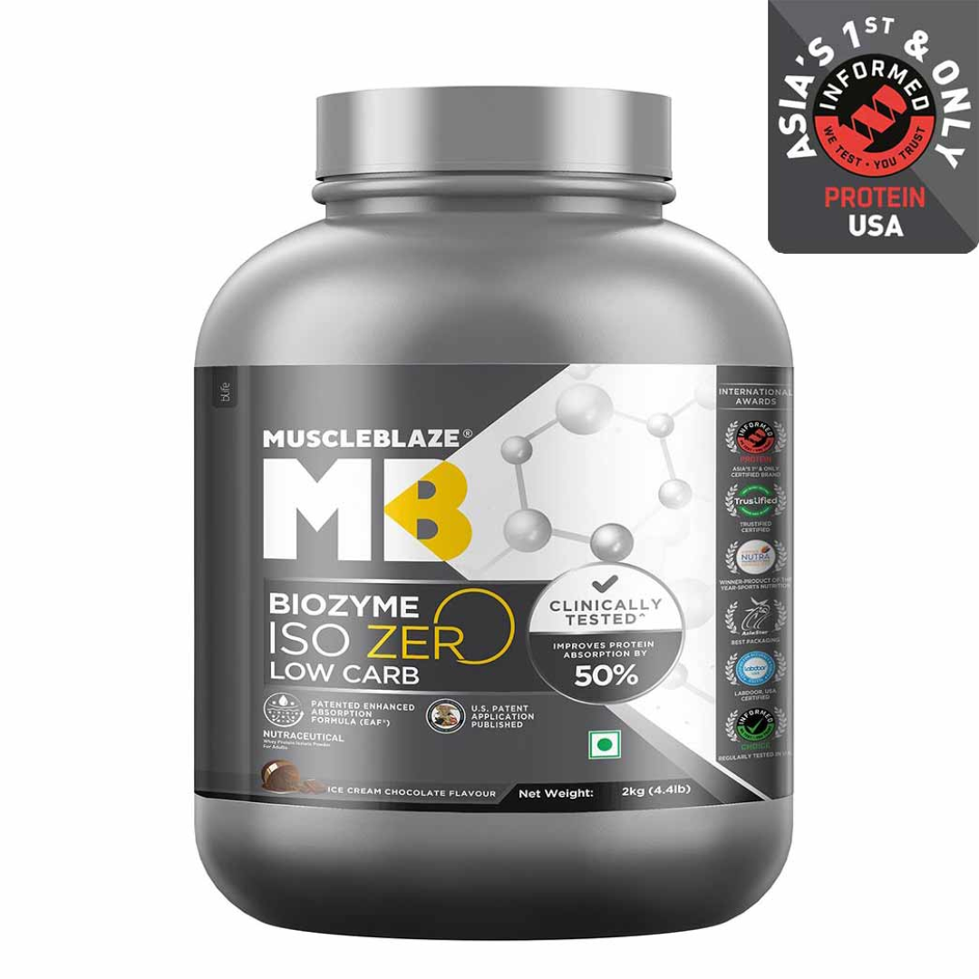 MuscleBlaze Iso-Zero 4.4 lb Ice Cream Chocolate