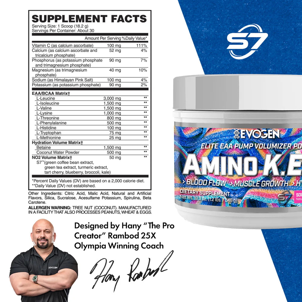 Evogen Amino K.E.M. Sour Candy | 30 Servings | Protein Nation