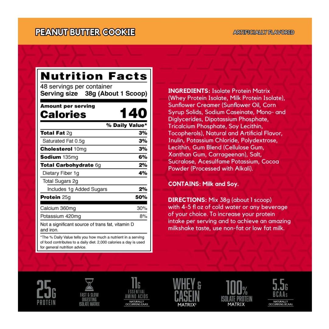 BSN SYNTHA 6 ISOLATE PEANUT BUTTER COOKIES 1.82 KG