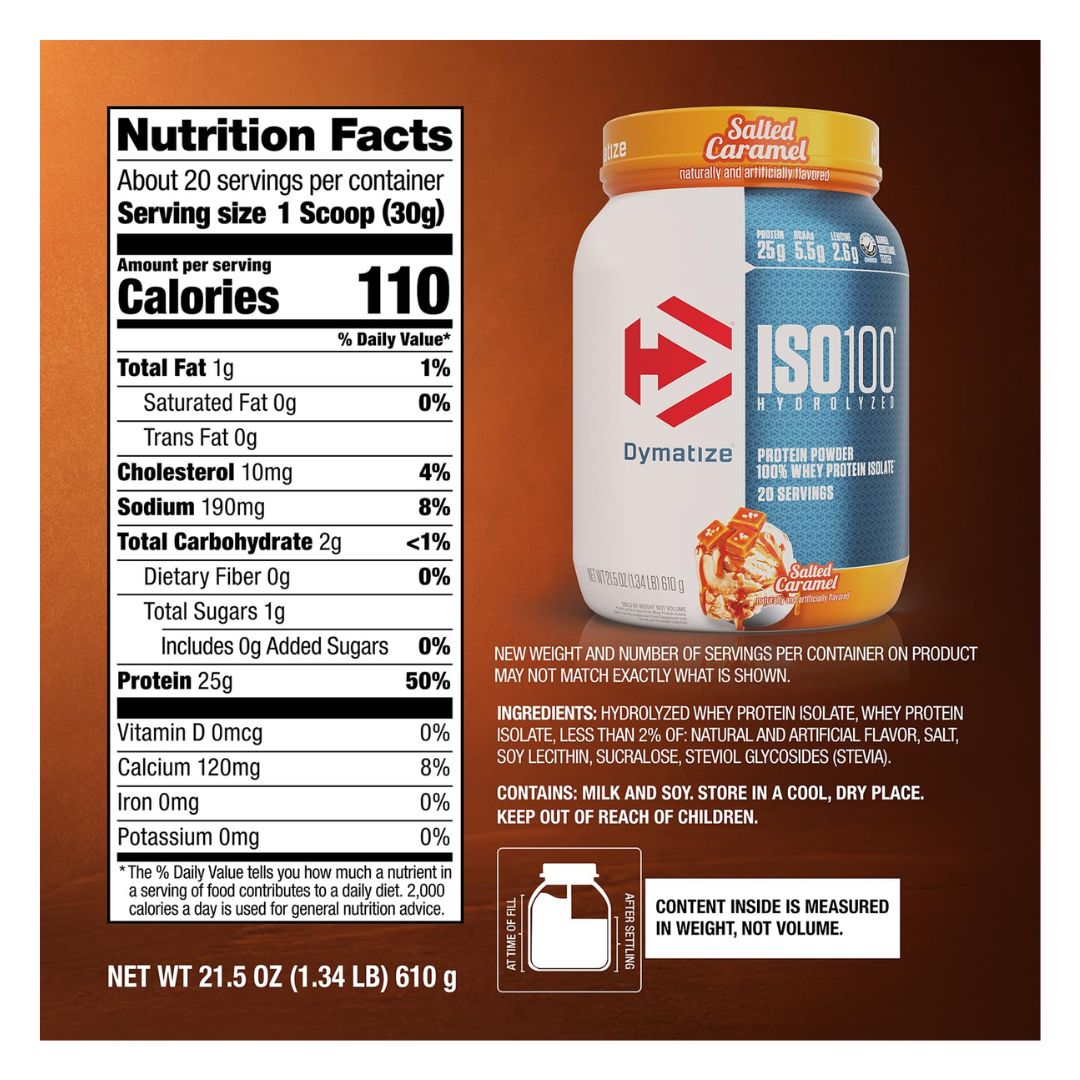 Dymatize Iso 100 1.4 lb Salted Caramel