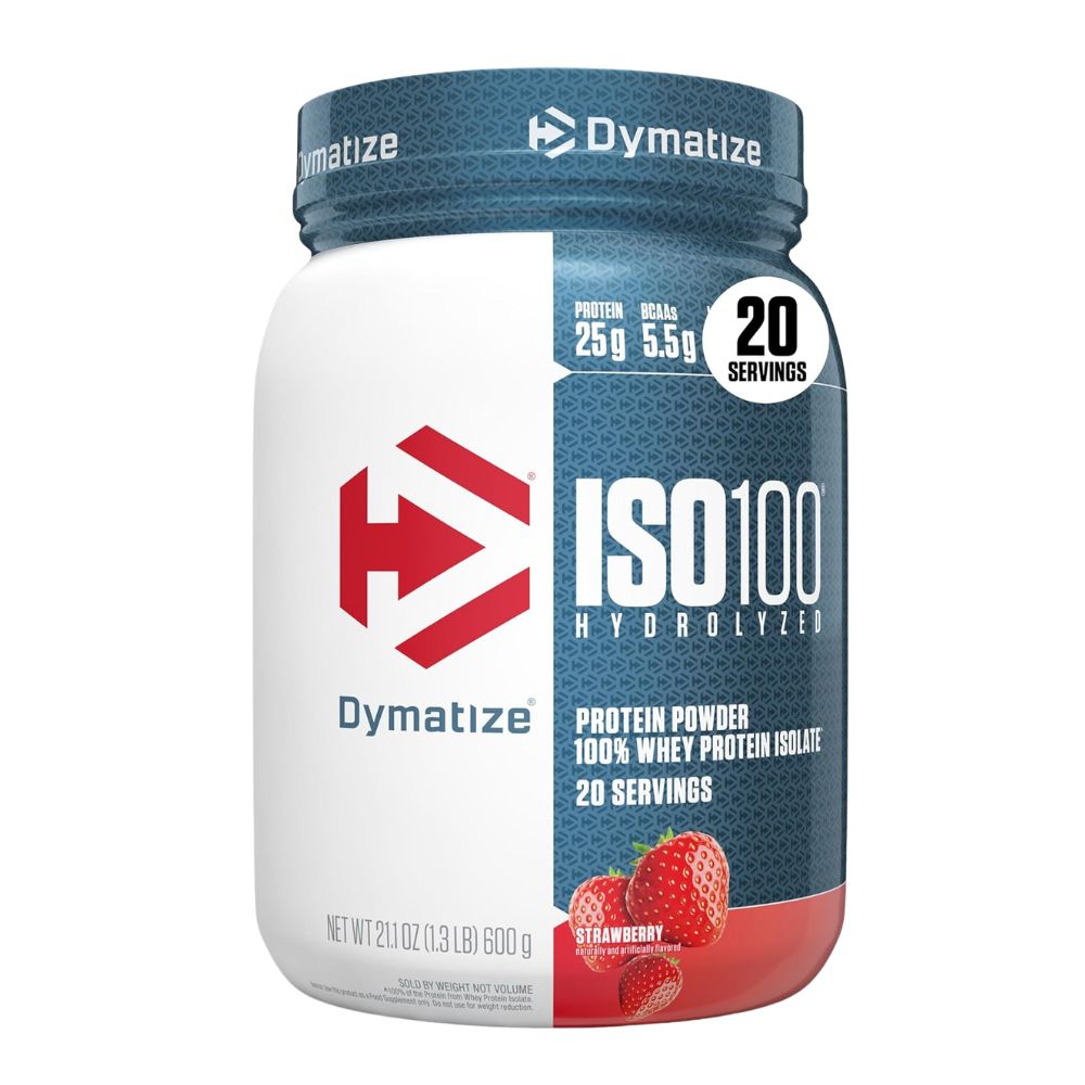 Dymatize ISO 100, Strawberry - 1.6 lb