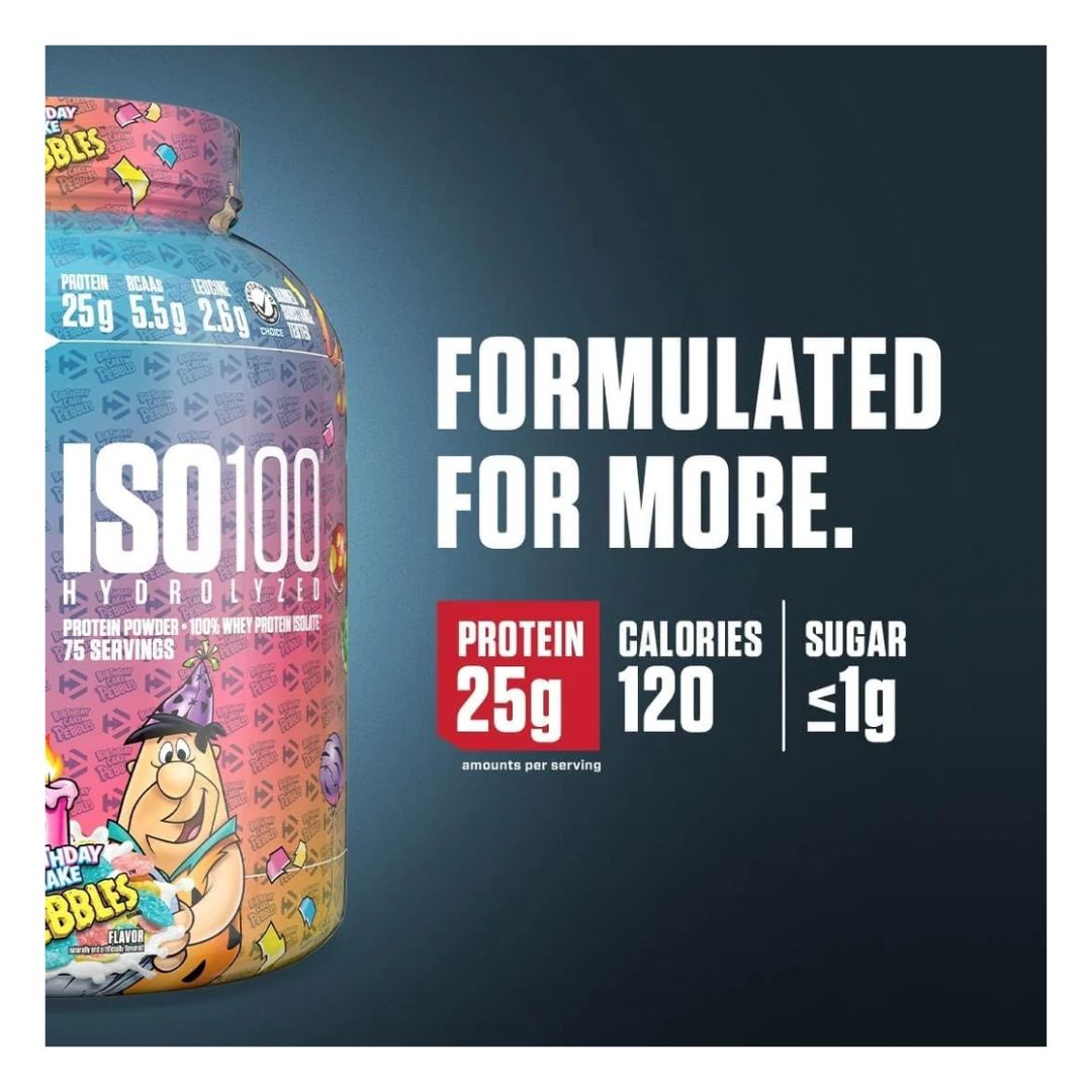 Dymatize Iso 100 5 lb Birthday Cake Pebbles