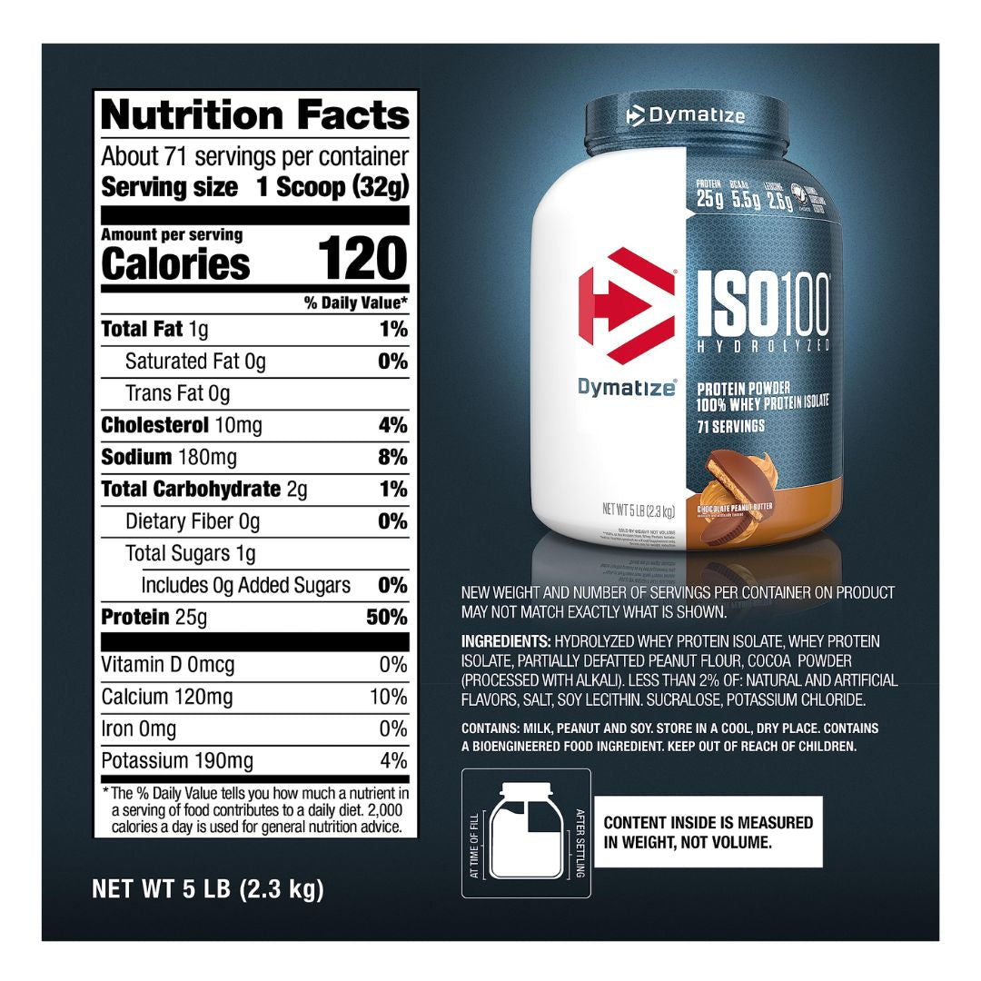 Dymatize Iso 100 5 lb Chocolate Peanut Butter