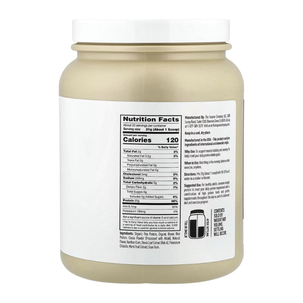 Isopure Plant Based Low Carb Chocolate 1.37 LB