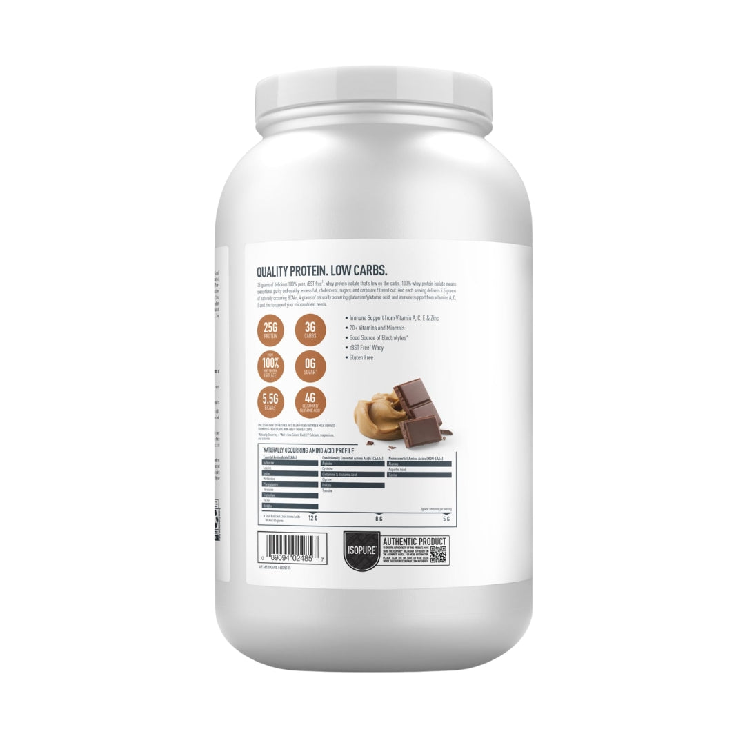 Isopure Low Carb 3 lb Chocolate Peanut Butter