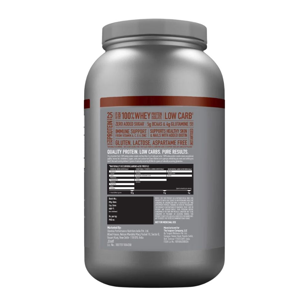 Isopure Low Carb Dutch Chocolate - 2 KG