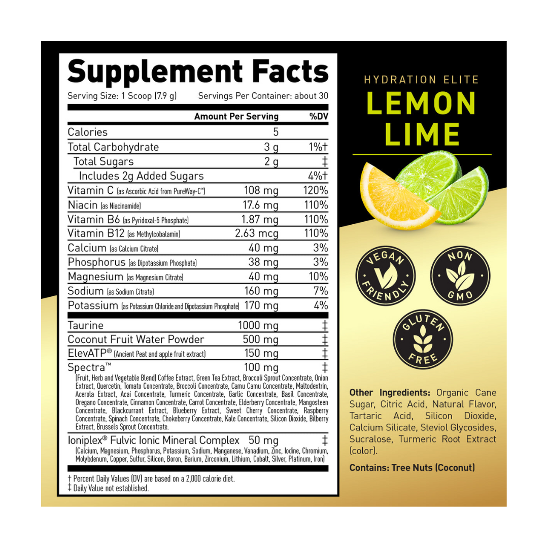 KAGED HYDRATION ELITE SERIES-LEMON LIME-30 SER