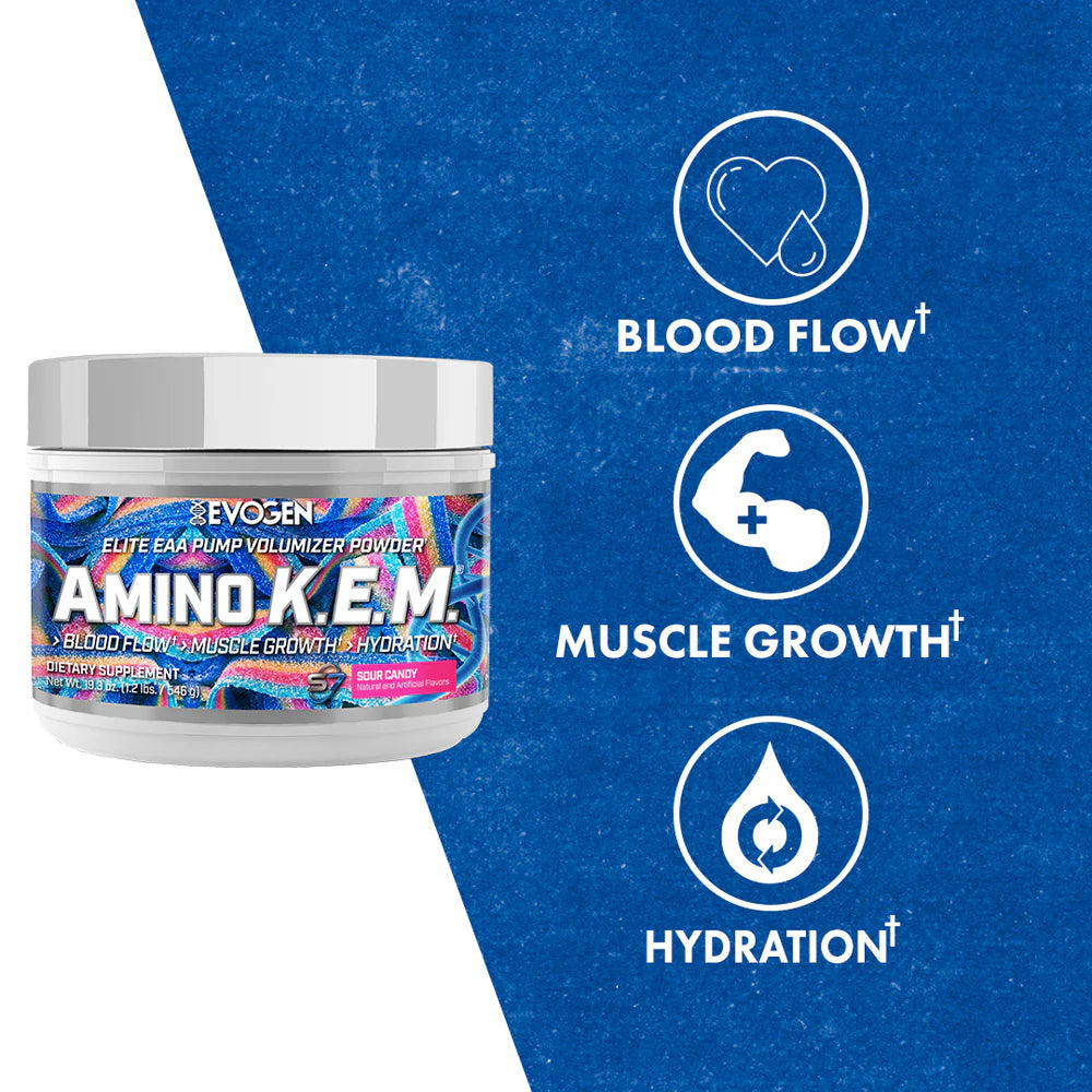 Evogen Amino K.E.M. Sour Candy | 30 Servings | Protein Nation