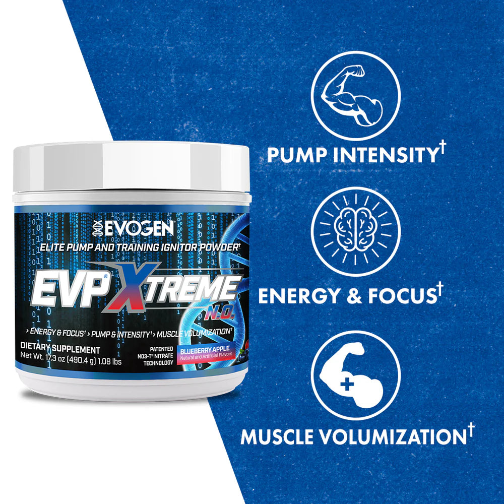 Evogen Nutrition EVP Xtreme N.O Blueberry Apple | 40 Servings | Protein Nation