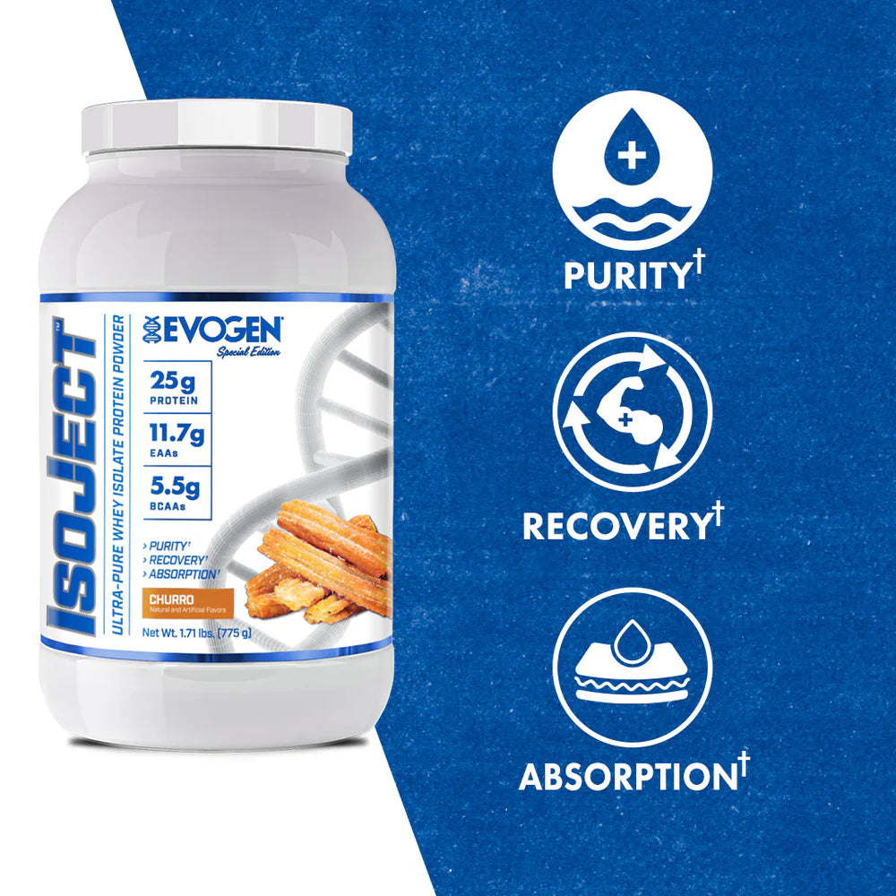 Evogen Nutrition Isoject, Churro | 1.71 lb | Protein Nation