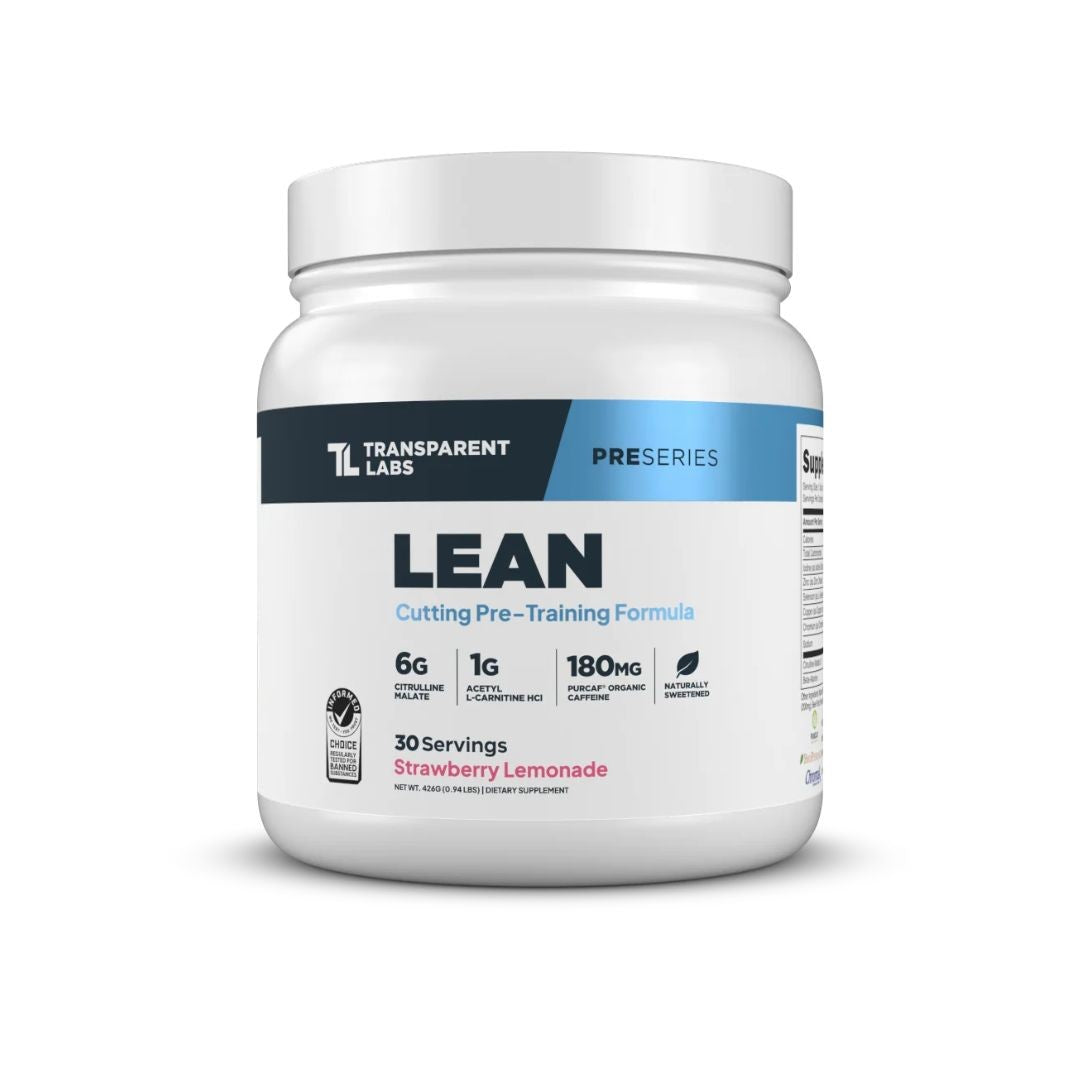 Transparent Labs LEAN Pre-Workout – Pink Lemonade