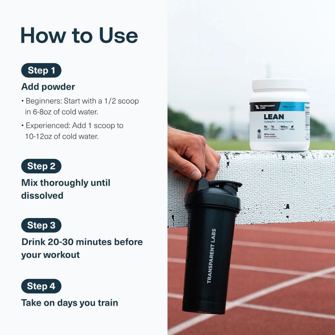 Transparent Labs LEAN Pre-Workout – Blue Raspberry
