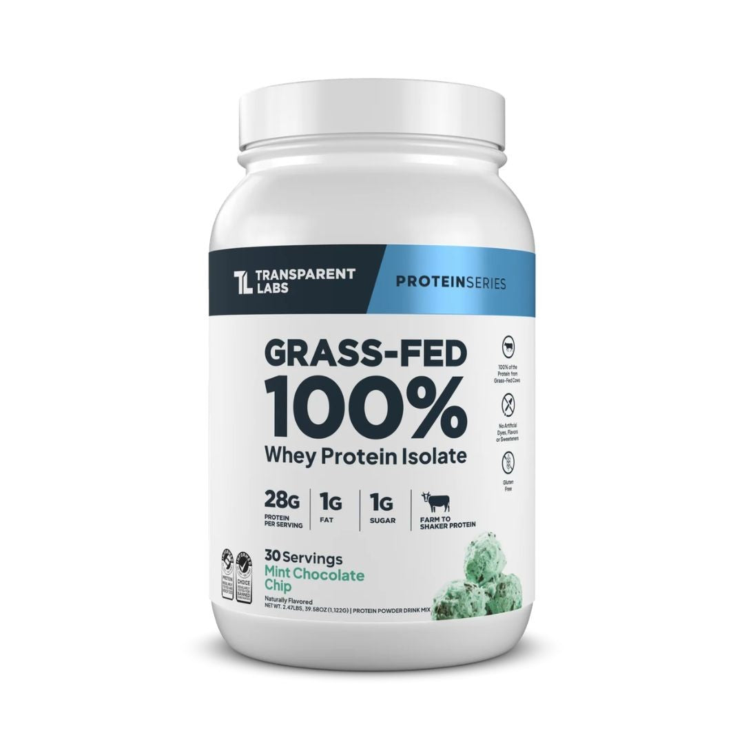 Transparent Labs Whey Protein Isolate – Mint Chocolate Chip
