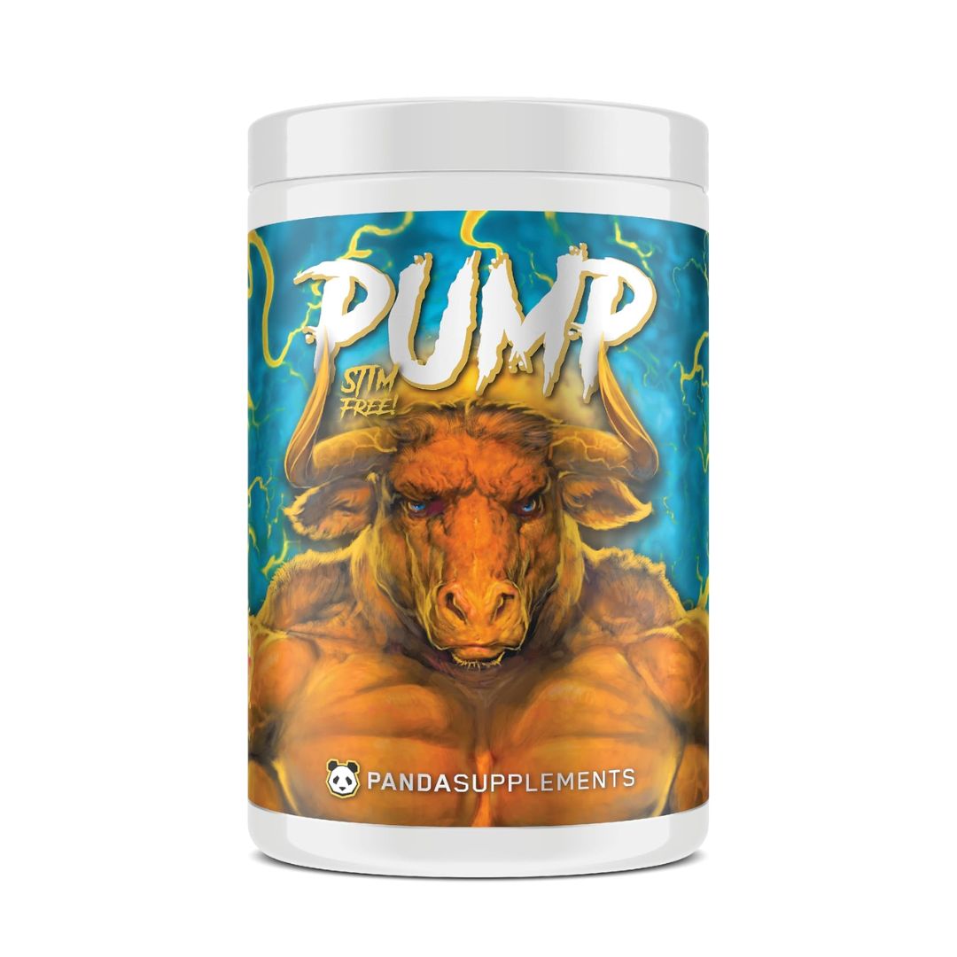 PANDA SUPPLEMENTS PUMP STIM FREE PRE WORKOUT - 40SERV 350GM-PEACH GUMMY RINGS