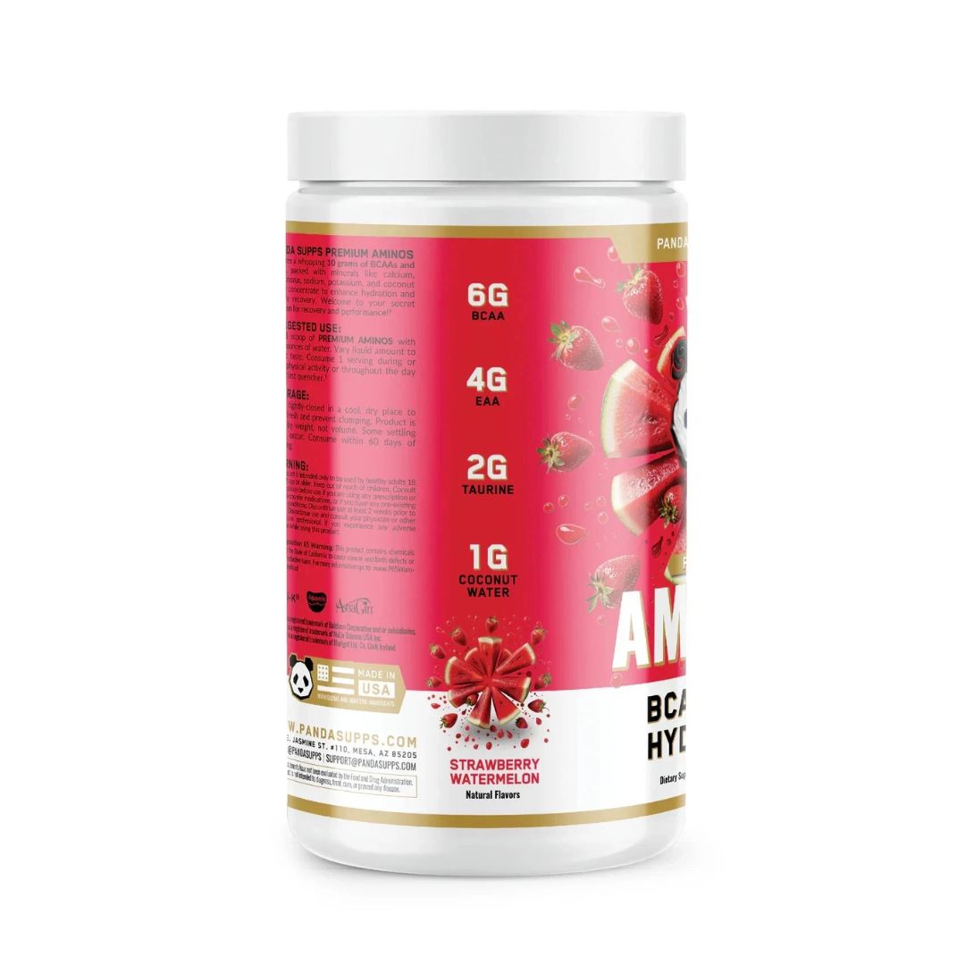 Panda Supplements Aminos Eaa+Bcaa - Strawberrry Watermelon 30 Servings