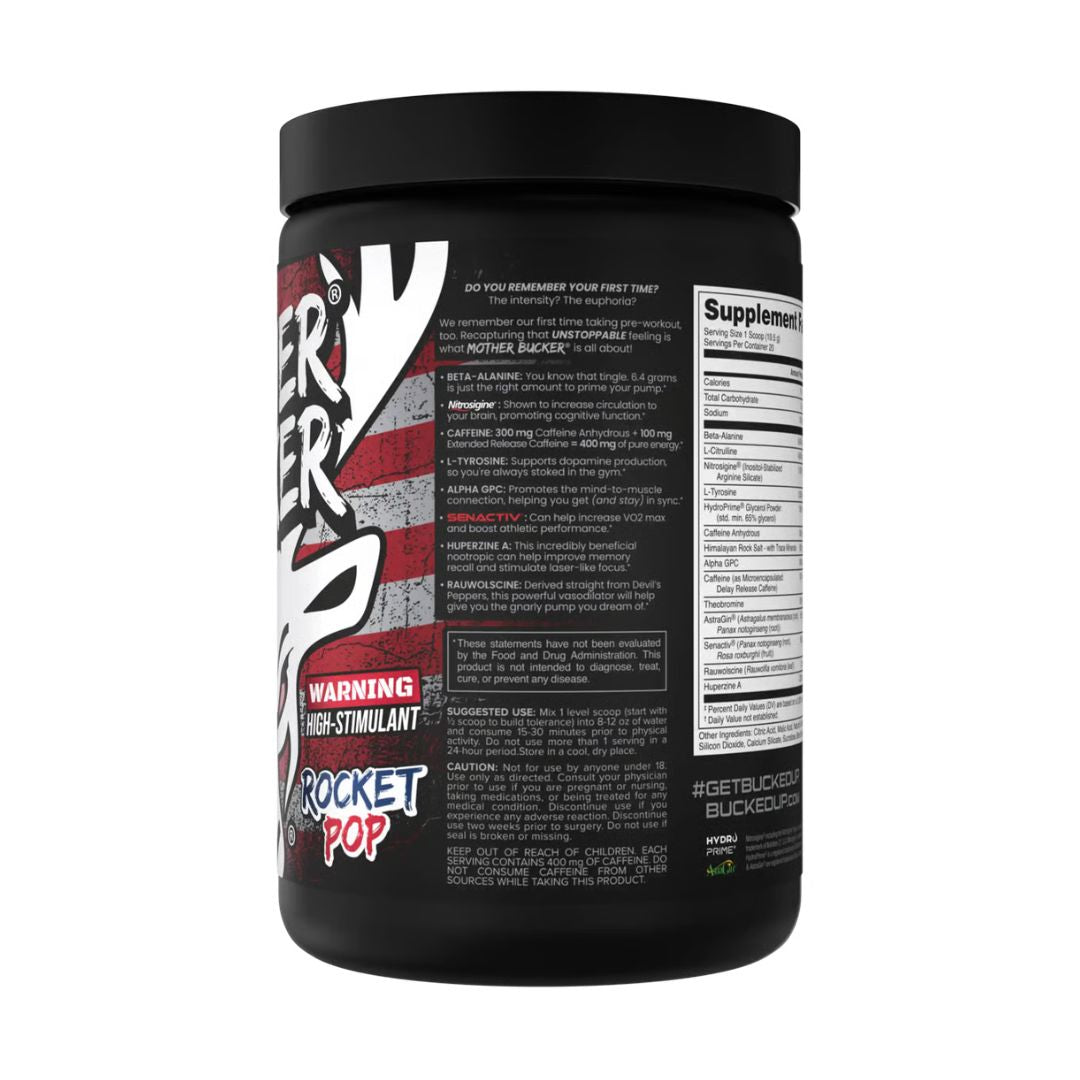 BUCKED UP MOTHER BUCKER - 40 SERVINGS - ROCKET POP