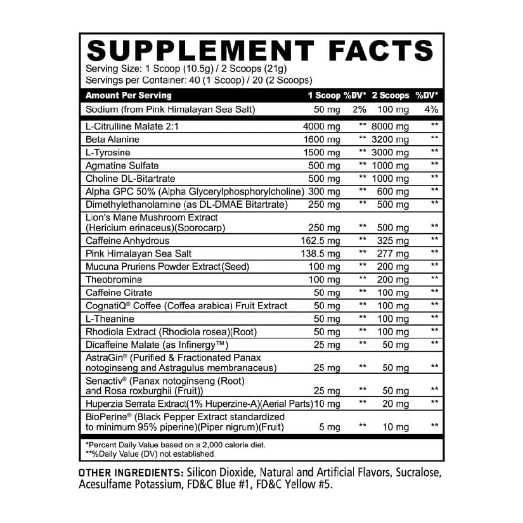 PANDA SUPPLEMENTS SKUL NOOTROPIC PRE WORKOUT SKULL CRUSHER (DRAGONFRUIT WATERMELON)