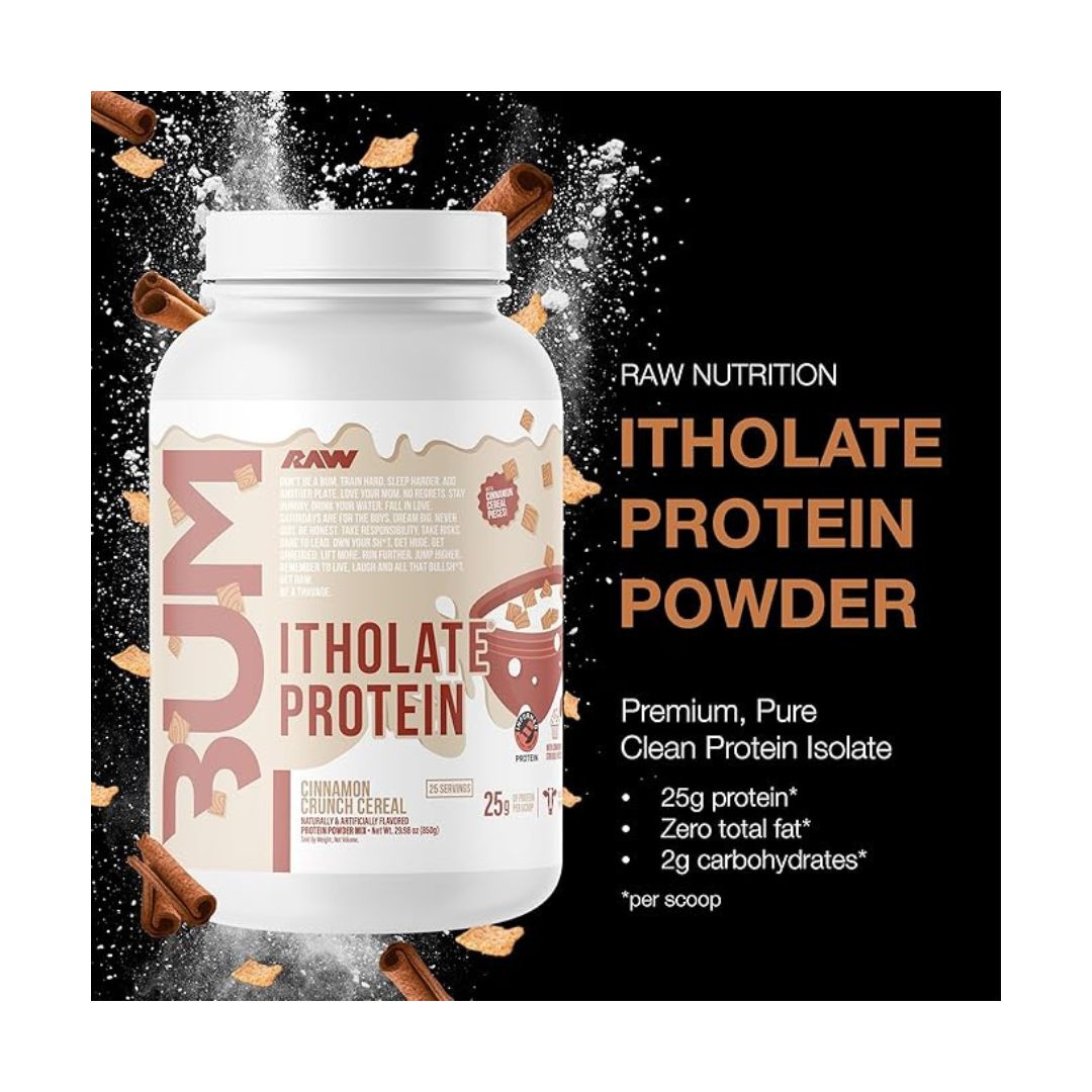RAW CBUM ITHOLATE PROTEIN CINNAMON CRUNCH CEREAL 775GM