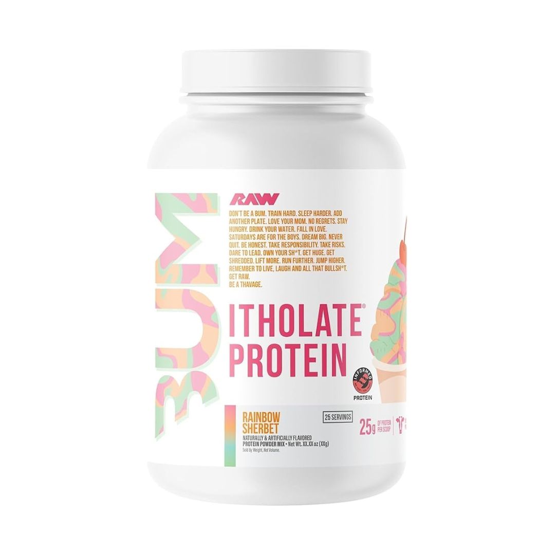 RAW CBUM ITHOLATE PROTEIN RAINBOW SHERBET 1.76LB