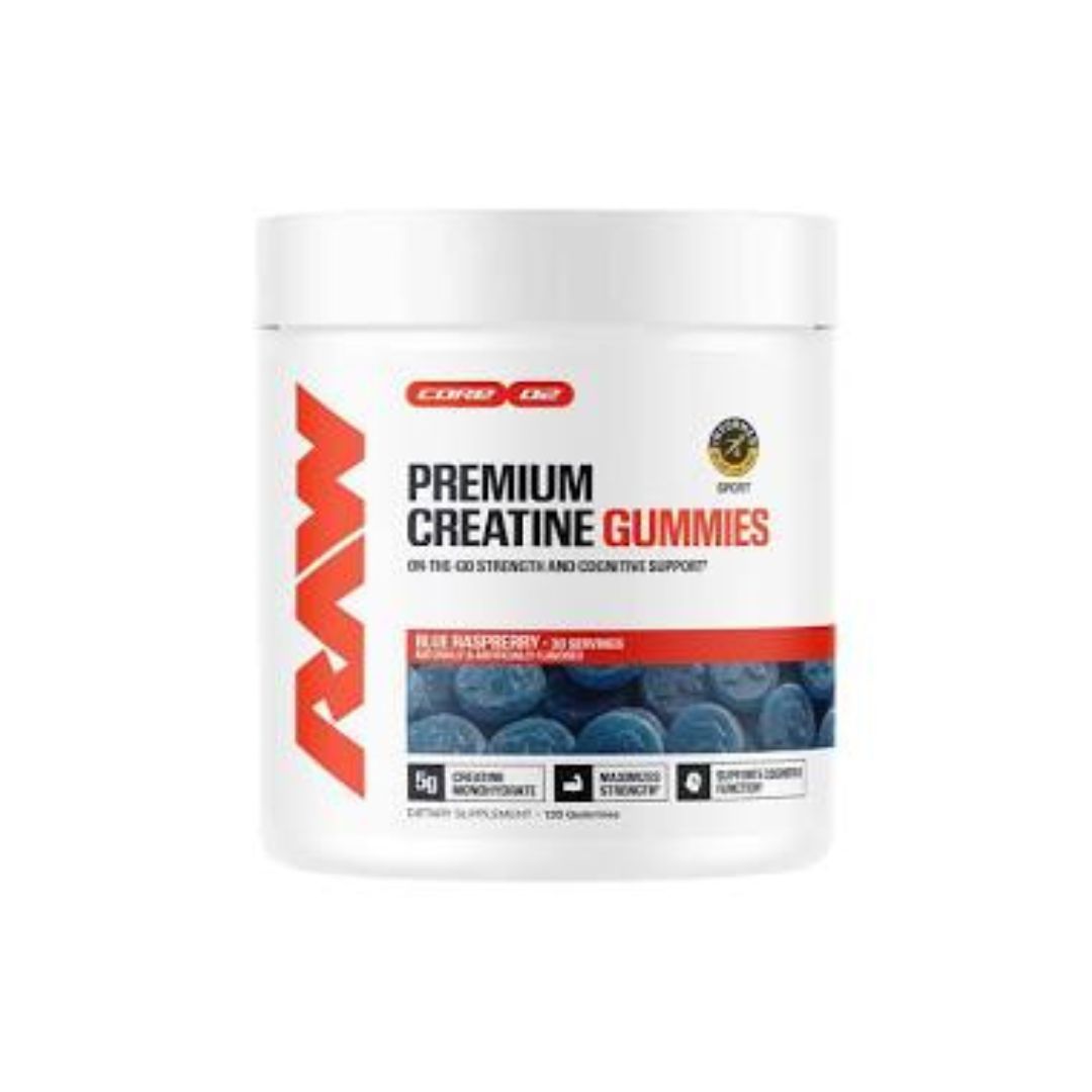 RAW CREATINE GUMMIES BLUE RASPBERRY