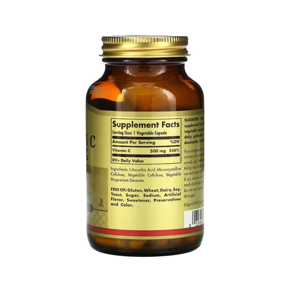 Solgar Vitamin C 500 Mg - 100 Tabs