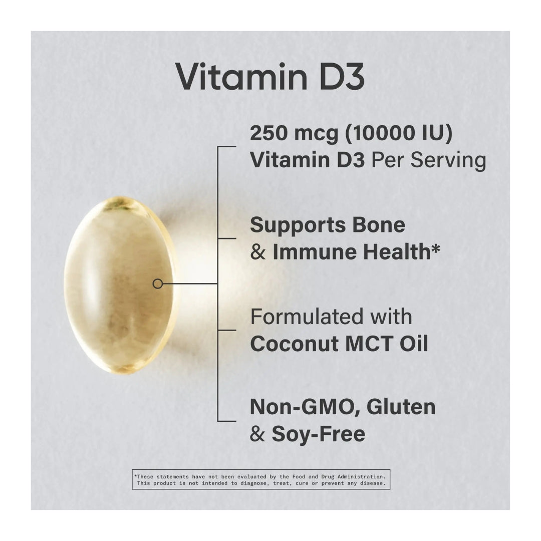 SPORTS RESEARCH VITAMIN D3 10000 IU - 120 SOFTGELS
