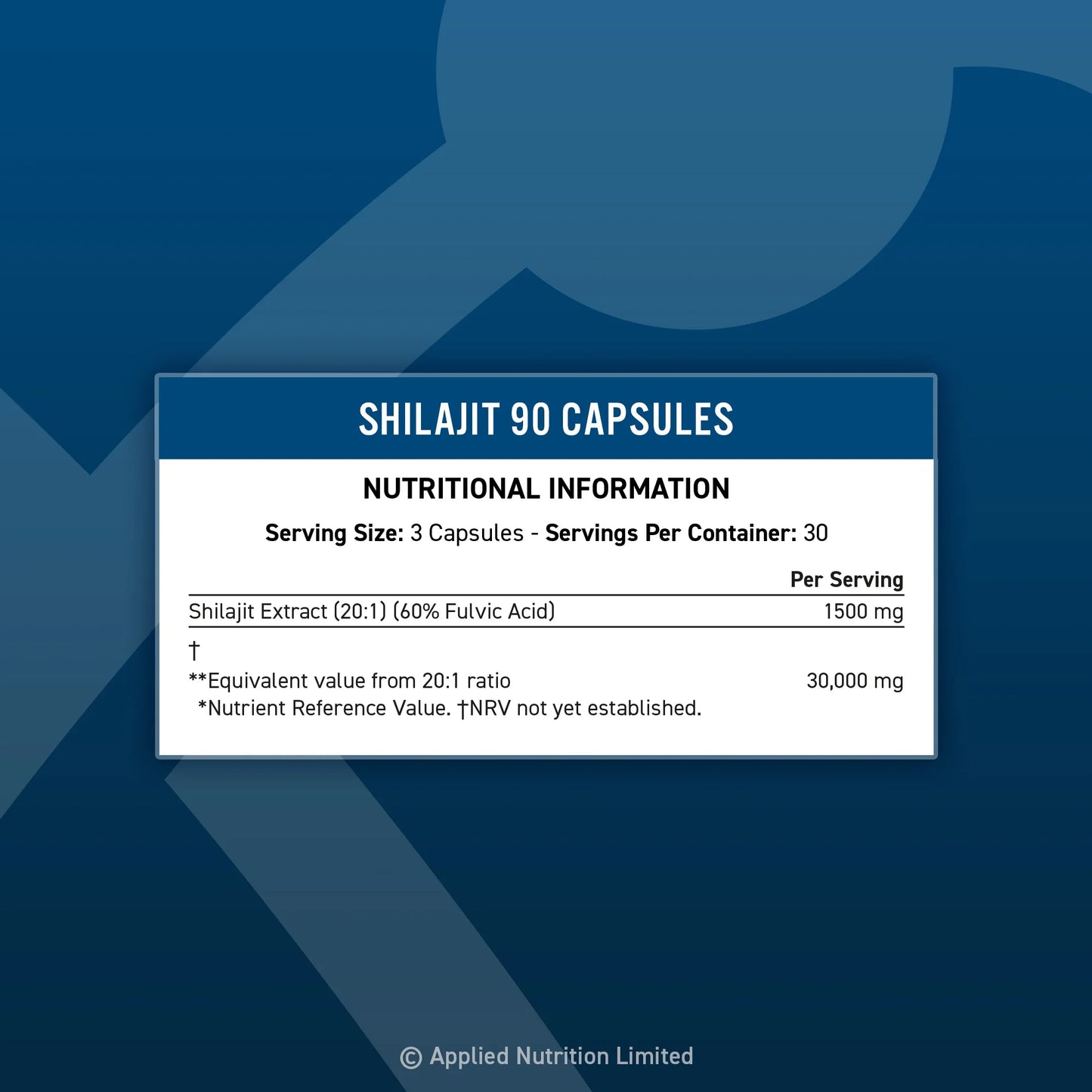 Applied Nutrition | Shilajit | 90 Capsules | Protein Nation