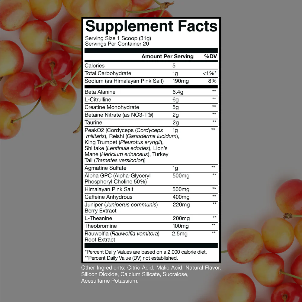 RAW BUM THUPER THAVAGE PRE WORKOUT WHITE CHERRY 516GM