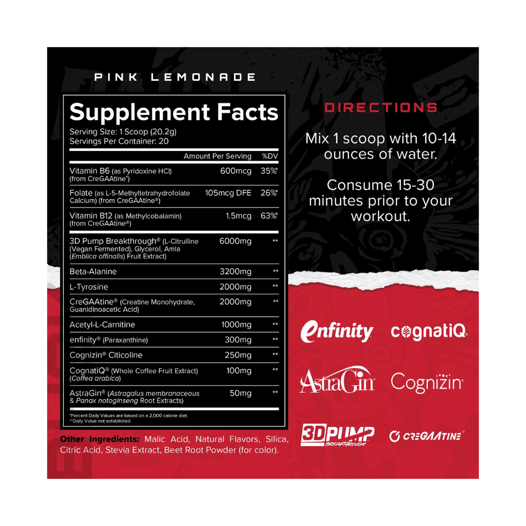 Unmatched BH2K Pre Workout 20 Servings