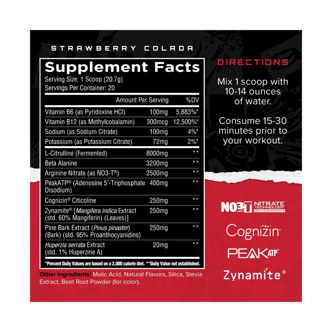 Unmatched Dissident Non Stim Pre 20 Servings