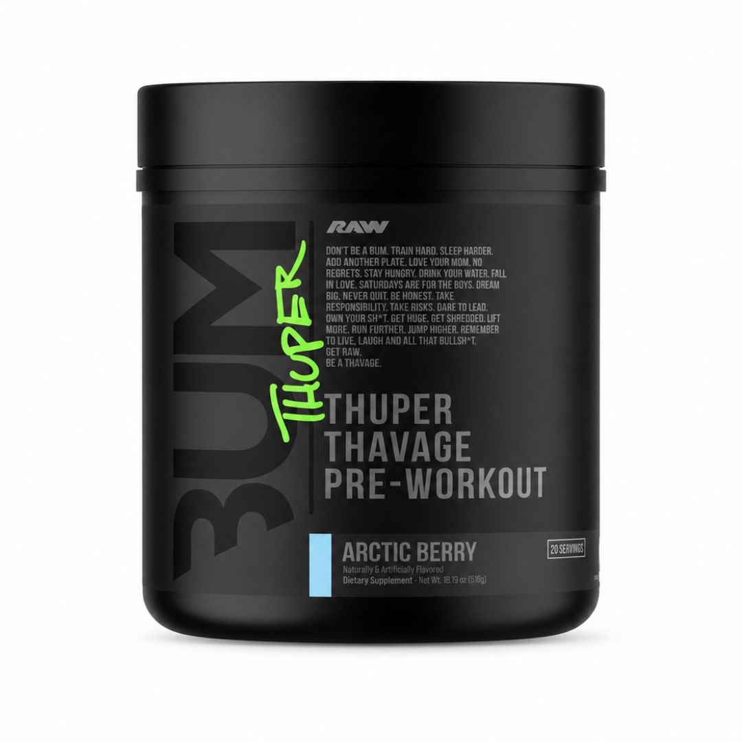 RAW BUM THUPER THAVAGE PRE WORKOUT ARTIC BERRY 516GM