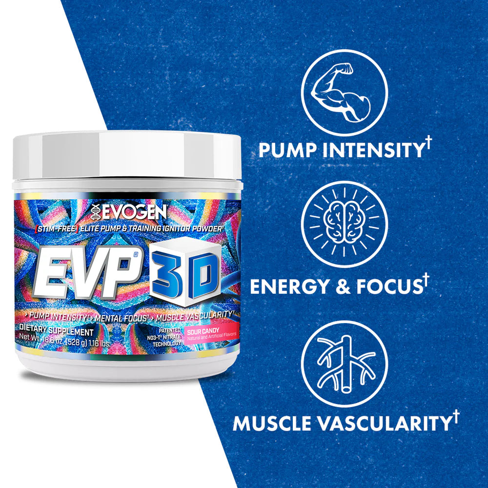 EVOGEN NUTRITION EVP 3D Sour Candy | 40 Servings