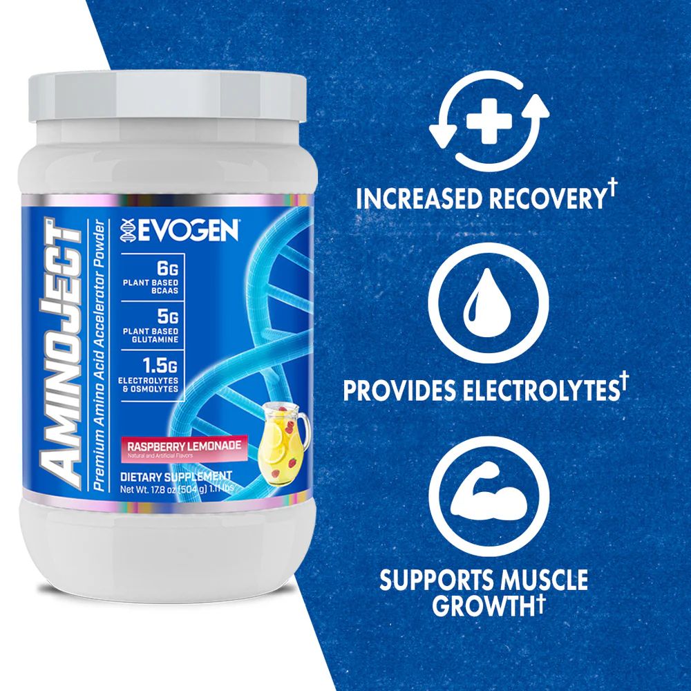Evogen Nutrition Aminoject, Raspberry Lemonade | 30 Serving