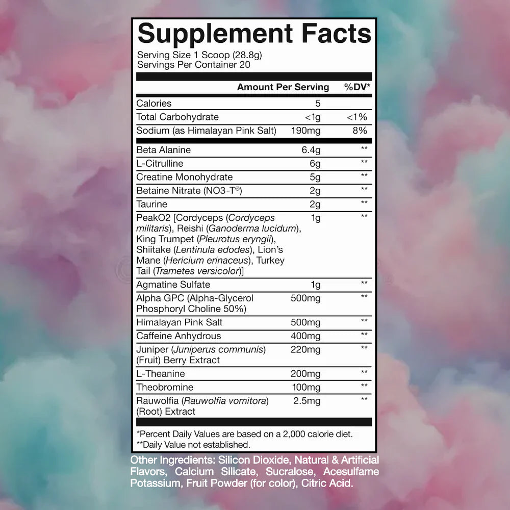 RAW BUM THUPER THAVAGE PRE WORKOUT COTTON CANDY 516GM