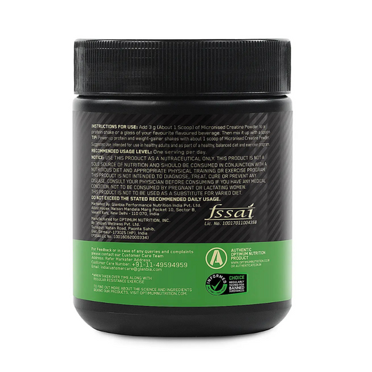 ON Optimum Nutrition Micronized Creatine Powder 100 gm Unflavoured