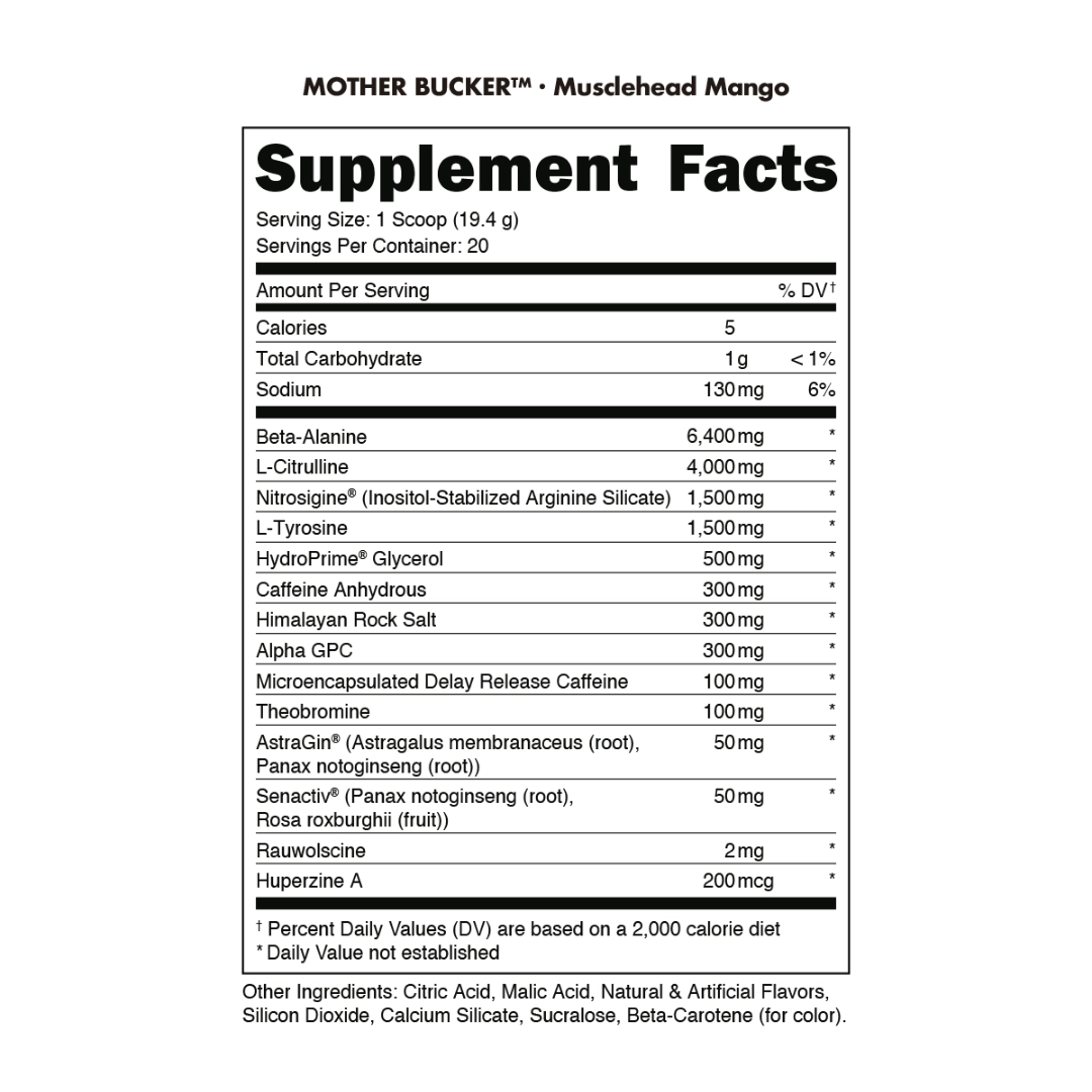 BUCKED UP MOTHER BUCKER - 40 SERVINGS - ROCKET POP