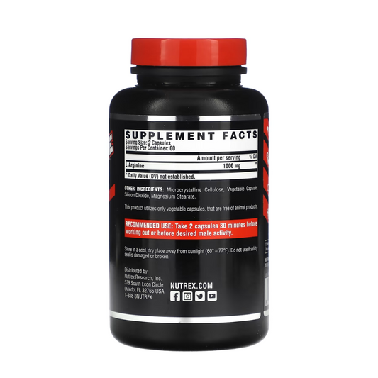 NUTREX L-ARGININE 100Omg-120 CAPSULES