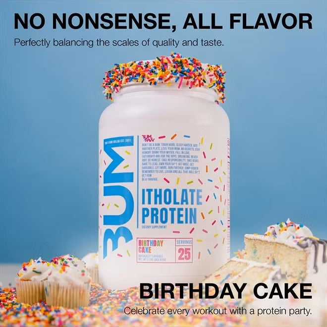 RAW BUM ITHOLATE PROTEIN - BIRTHDAY CAKE 1.82LB