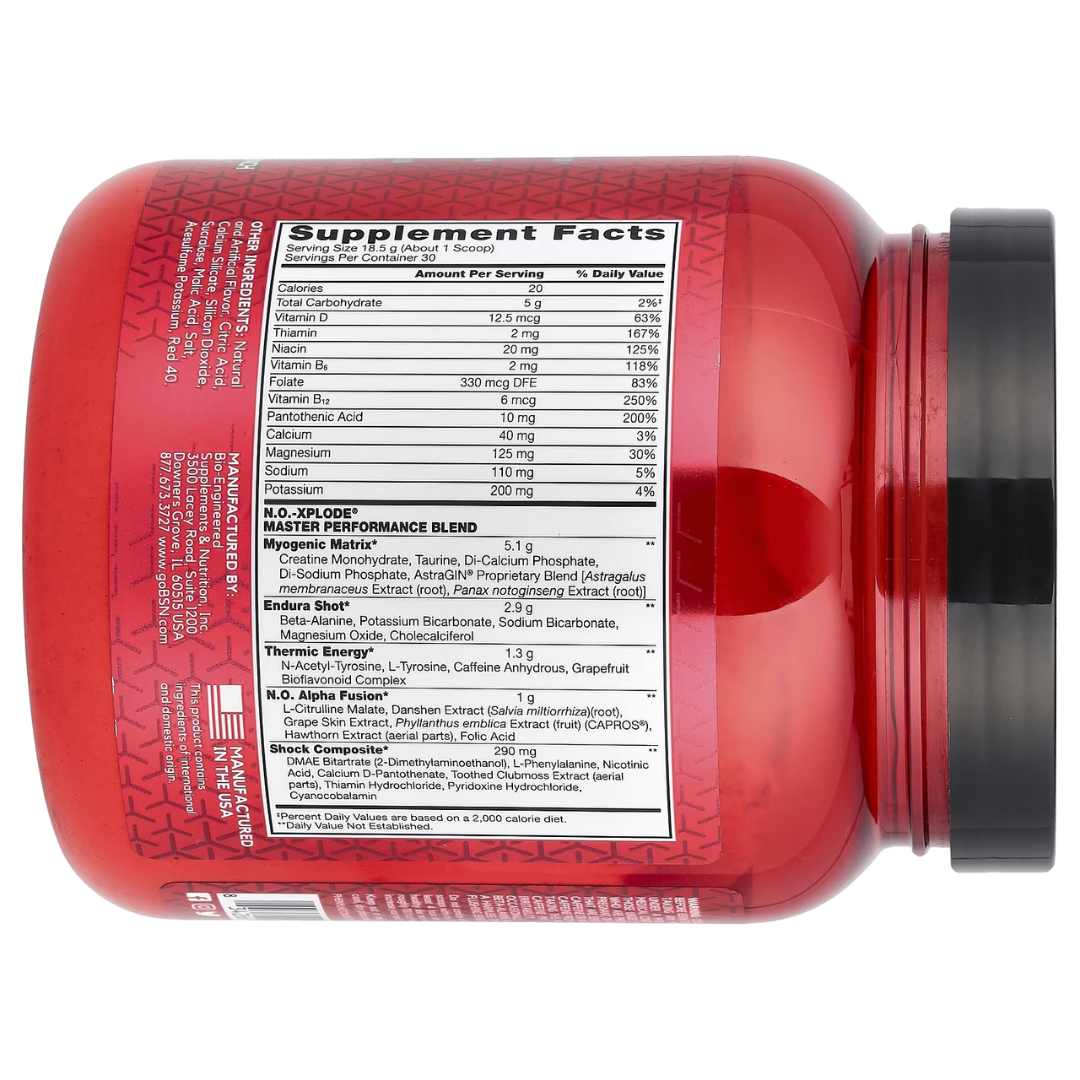 BSN NO XPLODE -FRUIT PUNCH - 30 SERVINGS