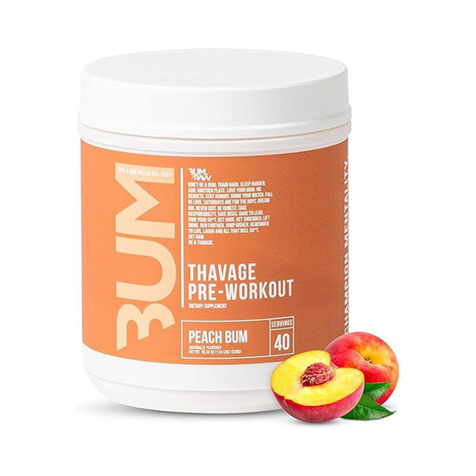 RAW X CBUM THAVAGE PRE WORK OUT PEACH BUM 520GM