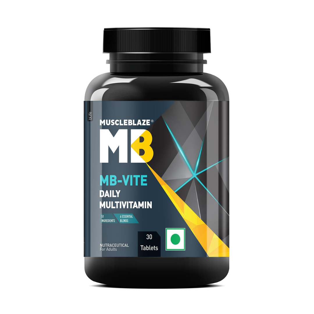 MuscleBlaze MB-VITE Multivitamin 30 Tablets Unflavoured