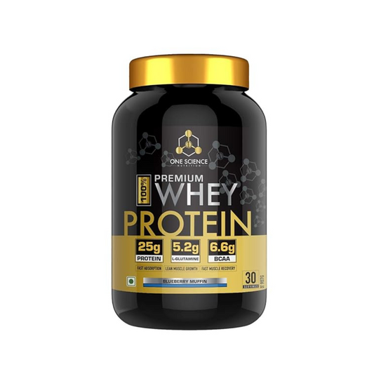 One Science Premium Whey Protein 2 lb Blueberry Muffin