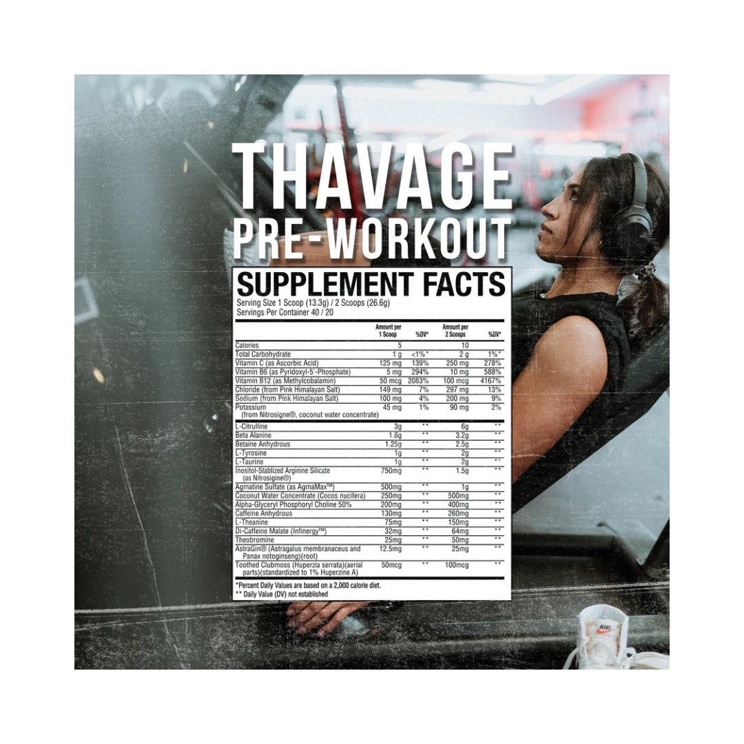 RAW X CBUM THAVAGE PRE-WORKOUT RASPBERRY LEMONADE 520GM