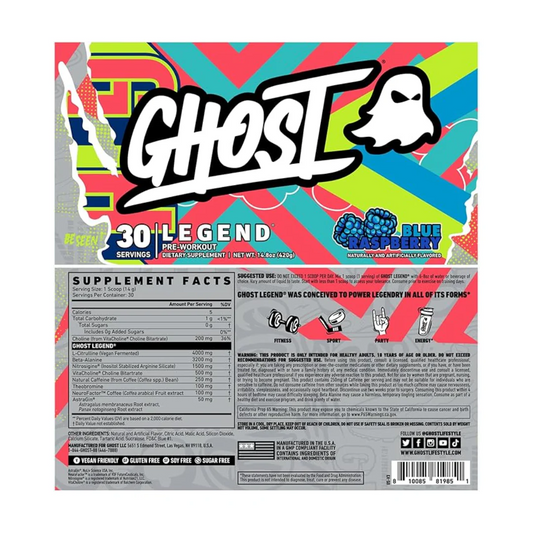 GHOST LEGEND PRE WORKOUT- BLUE RASPBERY -30SER