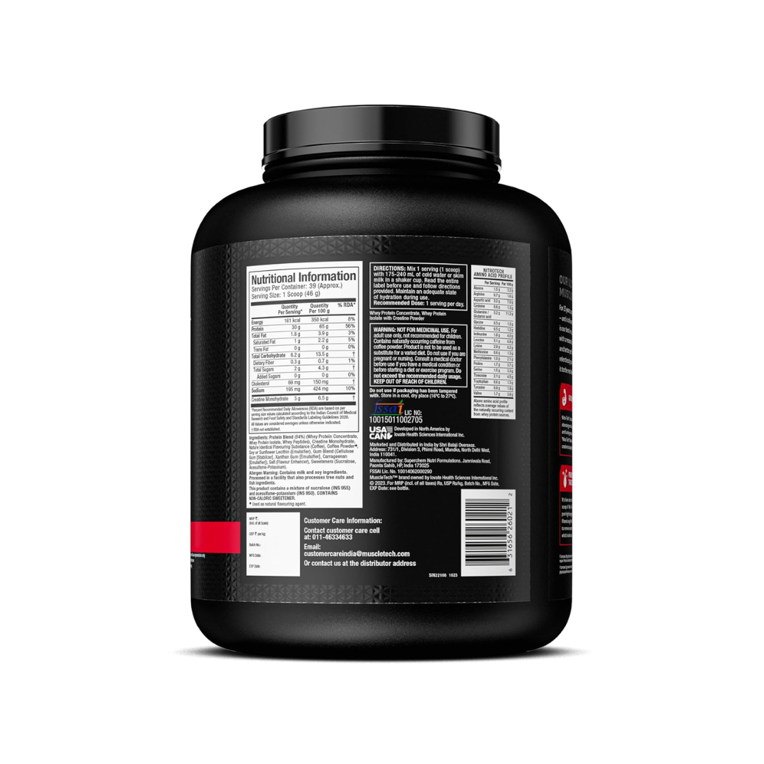 Muscletech Performance Nitro Tech Cappuchino 1.81 Kg